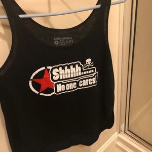 Savage barbell tank top
